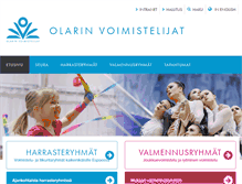 Tablet Screenshot of olarinvoimistelijat.fi